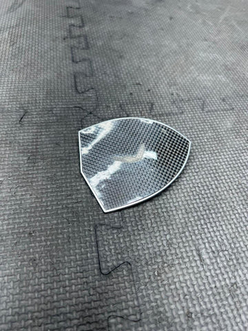 Ferrari 488 458 Italia California Carbon Fiber Fender Shield Badge Emblem