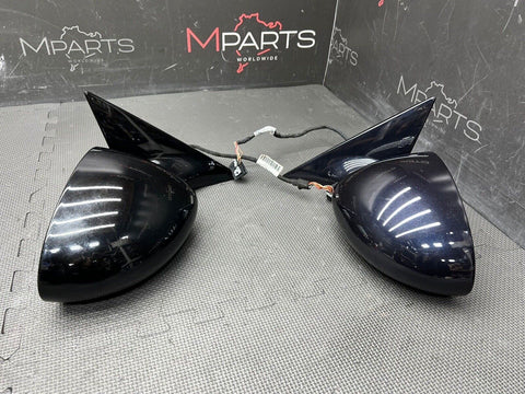 01-06 BMW E46 M3 Right Left Side View Mirrors Pair Carbon Black