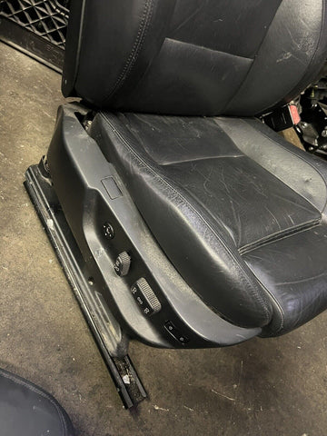 00-03 BMW E39 M5 SEDAN BLACK INTERIOR COMPLETE FRONT HEATED & REAR SEATS OEM