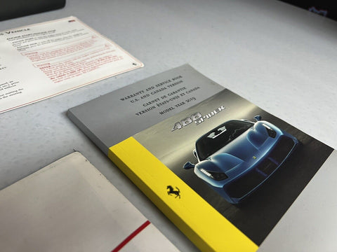 2019 Ferrari 488 Spider Reference Guide Service Book and others with Case