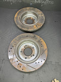 01-06 BMW E46 M3 REAR Brake Drilled & Slotted Rotors Left Right Pair Set