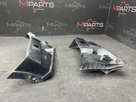 01-06 BMW E46 M3 FRONT BUMPER COVERS GUARDS BRACKETS PAIR 2695247 2695248