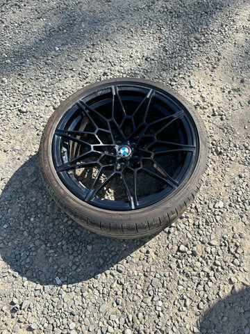 BMW G80 G82 G83 M3 M4 20x10.5 Rear OEM Wheel Gloss Black 8093837