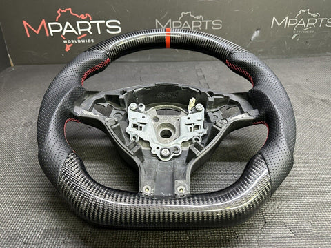Performance Steering Wheel Red Stitching BMW E46 / M3 Carbon Fiber SMG