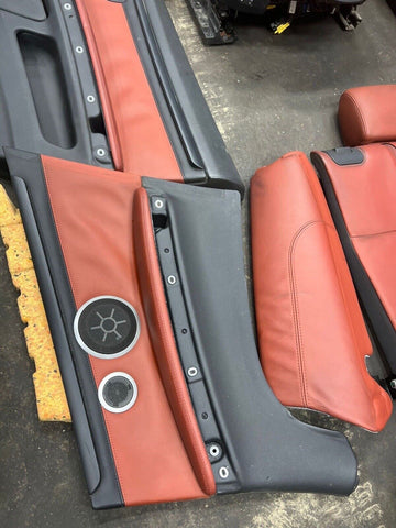 08-13 BMW E93 M3 Convertible Front & Back Seats & Panels Fox Red Leather