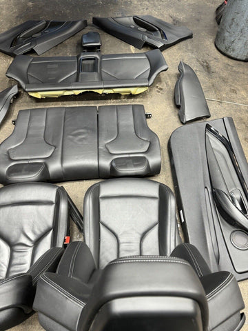 15-20 BMW F82 M4 Coupe Front & Back Seats Cushion Black Leather