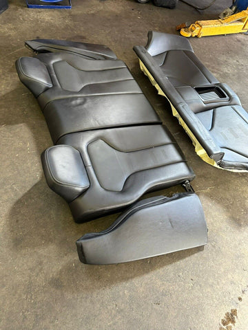 BMW F82 M4 15-20 Rear Back Seats Cushion Black Leather Backrest Bench