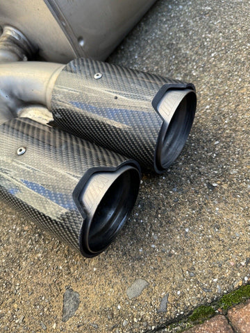 (PICKUP ONLY) 15-20 BMW F8X M3 M4 Rear Exhaust Muffler Carbon Tips M PERFORMANCE