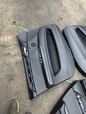 08-14 BMW E71 X6M Front & Rear Door Cards Panels Covers Trims Black