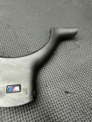 01-06 BMW E46 M3 Lower Steering Wheel Trim Cover Plate Titan Shadow Grey Gray