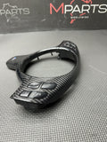 BMW E46 M3 01-06 OHC Carbon fiber Steering Wheel Upper Lower trim Bundle