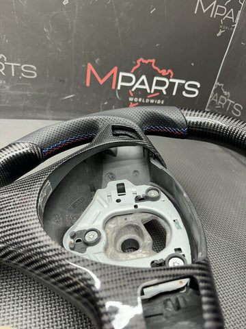 08-13 BMW E90 E92 E93 M3 OHC Carbon fiber Steering Wheel Tri Stitched Manual