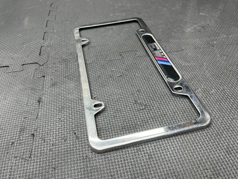 BMW M3 LICENSE PLATE FRAME BRACKET MOUNT HOLDER CHROME