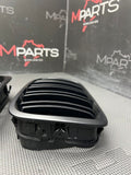 01-06 BMW E46 M3 Front Kidney Grilles Matte Black Double Slotted