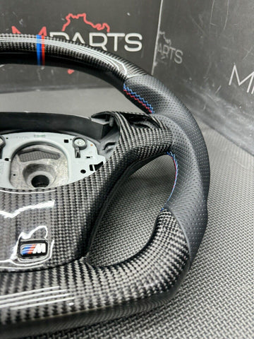 08-13 BMW E90 E92 E93 M3 OHC Carbon fiber Steering Wheel Tri Stitched Manual