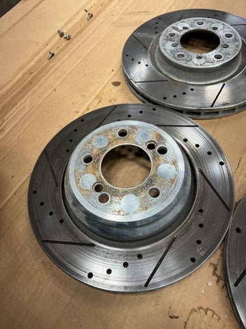 01-06 BMW E46 M3 Brake Drilled & Slotted Rotors Set