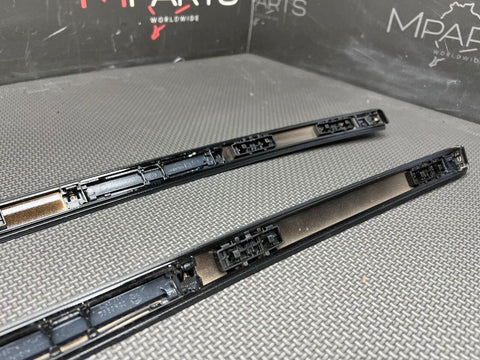 21-23 BMW G82 M4 Upper Roof Tracks Rails Mounts Covers Set Schwarz II Jet Black