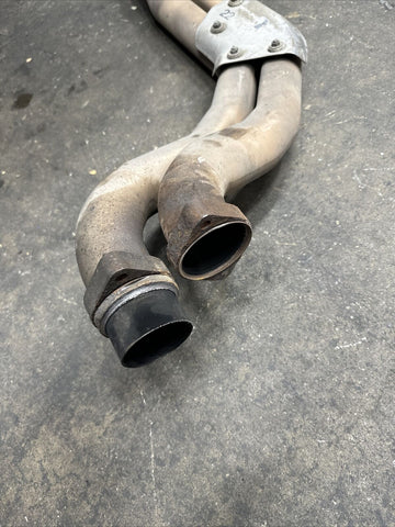 01-06 BMW E46 M3 Exhaust Original Stock Section 2 Mid Pipe *2 Broken Bolts