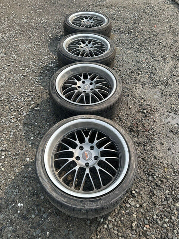 18" Wheels Rims Tires Fit 5X120 BMW E46 M3 18x8.5 ET40 18x9.5 ET43