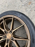 20x9 5x120 20 OFFSET ROHANA RFX2 CROSS FORGED 10 SPOKE BRONZE WHEEL RIM TIRE