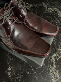 KENNETH COLE Reaction Mens Shoes - Star Quality Brown Leather Oxfords Size 11.5