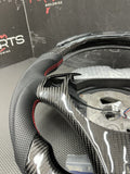 LED Performance Steering Wheel Tri Stitch BMW E90 E92 E93 M3 08-13 Carbon Fiber