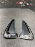 2014-2020 BMW F85 X5M Side Fender Vent Grills Grilles Pair Carbon Fiber