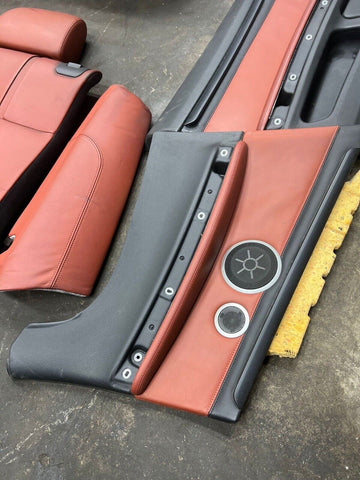 08-13 BMW E93 M3 Convertible Front & Back Seats & Panels Fox Red Leather