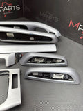 01-06 BMW E46 M3 Convertible Interior Trim Set Brushed Aluminum 7pc Incomplete