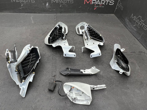 15-20 Ferrari 488 GTB Spider Factory OEM Painted White Interior Dash Trims