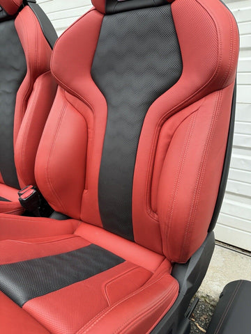 21-24 BMW G82 M4 Coupe Front & Back Seats Cushion Fiona Red Leather