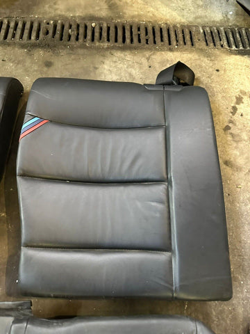 94-99 BMW E36 M3 Coupe Rear Back Rest Seats Cushion Black Leather Backrest Bench