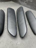 01-06 BMW E46 M3 Coupe Arm Rest Pads Front & Rear Left Right Black