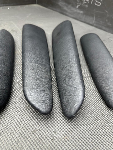 01-06 BMW E46 M3 Coupe Arm Rest Pads Front & Rear Left Right Black