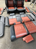 08-13 BMW E93 M3 CONVERTIBLE FOX RED BLACK INTERIOR COMPLETE FRONT & REAR SEATS