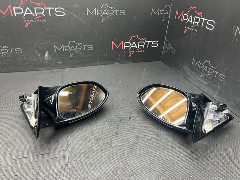 08-13 BMW E92 E93 M3 Side View Mirrors Pair Gloss Jet Black / PPF Wrapped 3 PIN