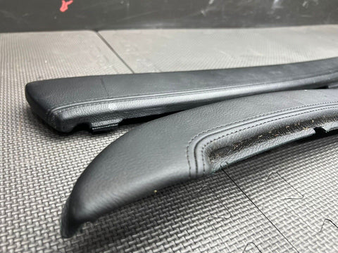 OEM 2008-2013 BMW X5M X6M X6 E70 E71 Center Console Trim Black Nappa Leather