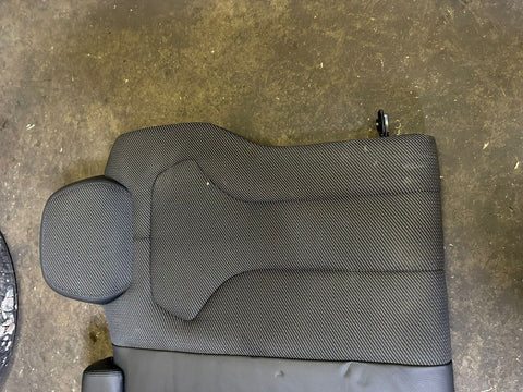 BMW F80 M3 15-18 Rear Seats Black Fabric / Leather Carbon Structure / Anthracite