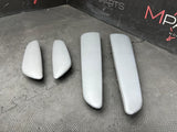 01-06 BMW E46 M3 Convertible Arm Rest Pads Front & Rear Left Right Grey Gray