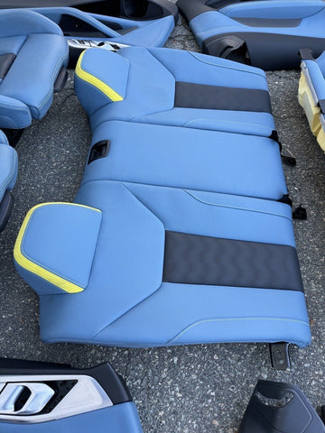 21-24 BMW G82 M4 Coupe Front & Back Seats Cushion Blue Leather