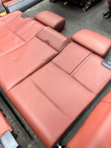 08-13 BMW E93 M3 Convertible Front & Back Seats & Panels Fox Red Leather