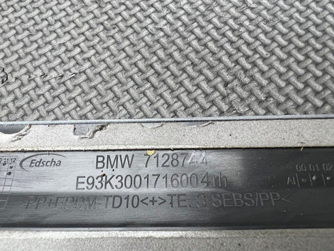07-12 BMW E93 328I 335I 328I M3 CONVERTIBLE RIGHT ROOF MOLDINGS TRIMS OEM BLACK