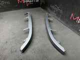 01-06 BMW E46 M3 Lower Headlight Trims Left Right Silver Grey Gray Pair