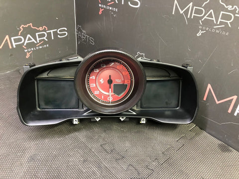 2k Miles Ferrari F8 Tributo Speedometer Cluster Carbon Fiber Red Face 863753
