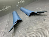 98-02 BMW Z3 M Roadster Front Interior A- Pillar Column Covers Trim Estoril Blue