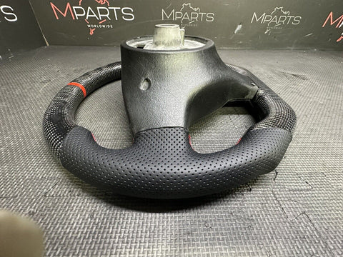 Performance Steering Wheel Red Stitching BMW E46 / M3 Carbon Fiber Manual