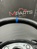 08-13 BMW E90 E92 E93 M3 OHC Carbon fiber Steering Wheel Tri Stitched Manual