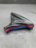 01-06 BMW E46 M3 EMERGENCY PARKING E BRAKE LEATHER BOOT TRI COLORS