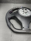 Performance Steering Wheel M Stitching 01-06 BMW E46 M3 Carbon Fiber Manual